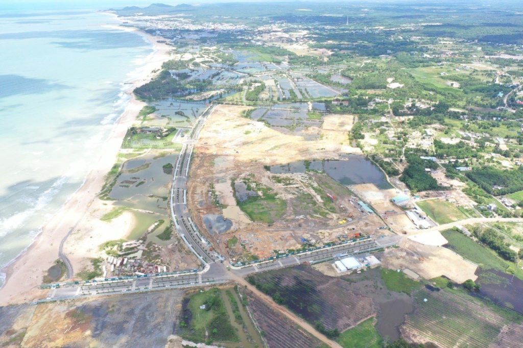 Hình ảnh thực tế tổng thể dự án Venezia Beach T08-2021