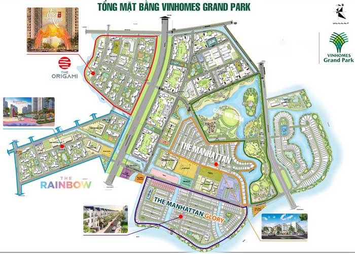 Vinhomes Grand Park mặt bằng tổng thể dự án